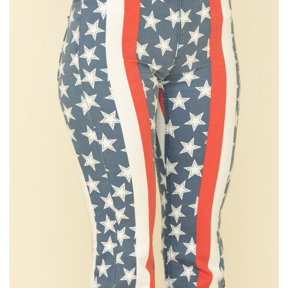FREE PEOPLE Penny Stars & Stripes Jeans LAST PAIR! - Picture 9 of 10